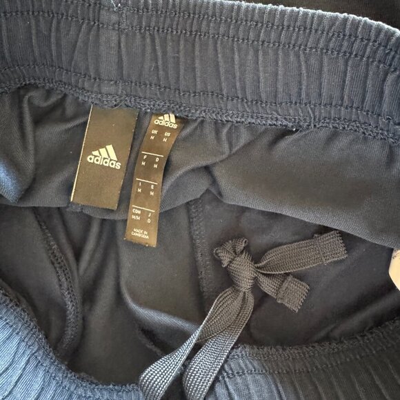 Adidas men's navy essential 100% cotton logo joggers size medium - Picture 9 of 12